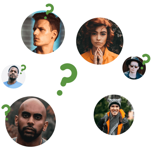 Candidates showcasing skills mockup